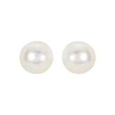 14K Yellow 4 mm Cultured White Akoya Pearl Earrings